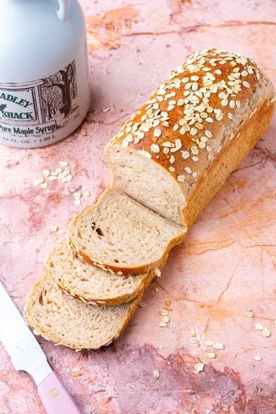 🍁🍞 Sourdough Maple Oat Sandwich Bread