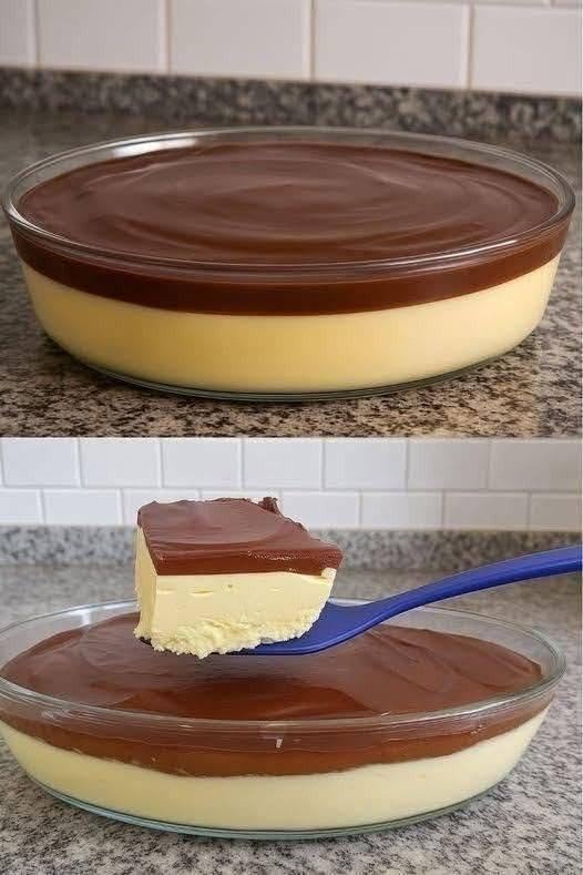 🍫 No-Bake Chocolate Custard Dessert
