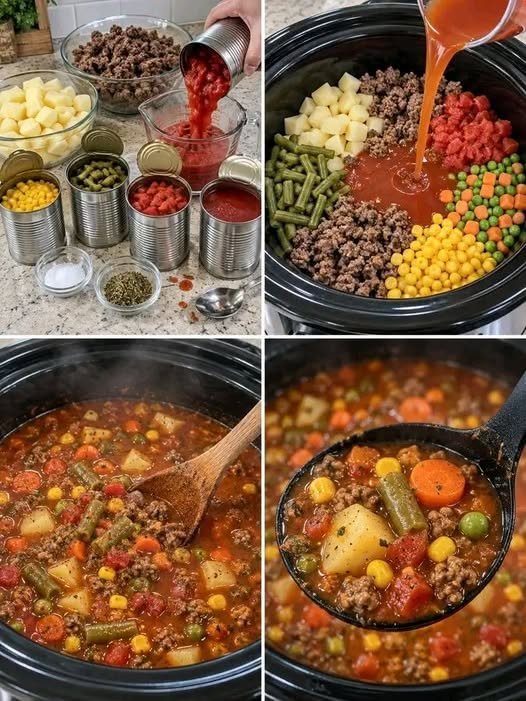 Slow Cooker Cowboy Beef Soup