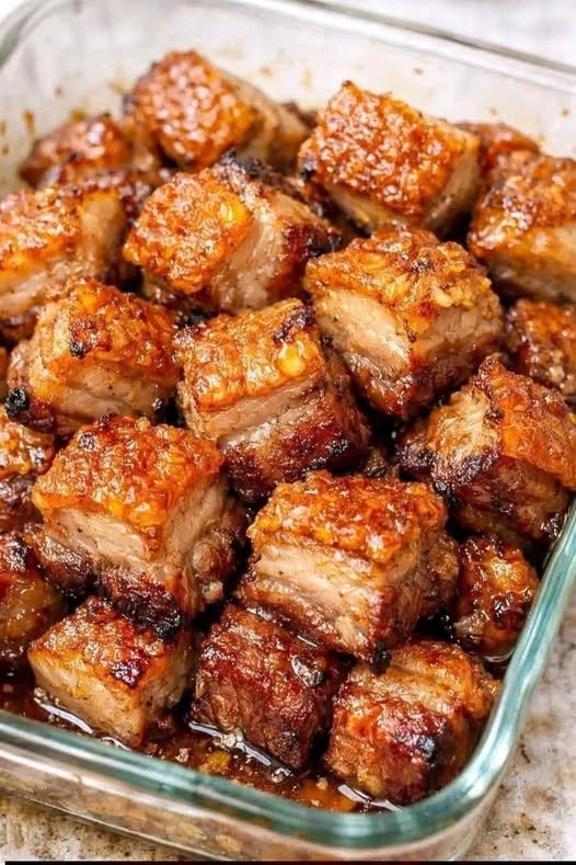 Crispy Honey Garlic Pork Belly Bites