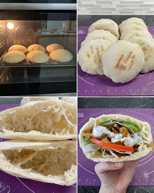 Homemade Overnight Sourdough Pita Bread Recipe