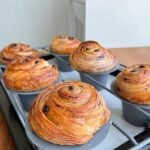 Homemade Sourdough Blueberry Croissants