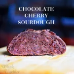 🍒 Cherry Jam Swirl Sourdough Bread with Melted Chocolate Chips