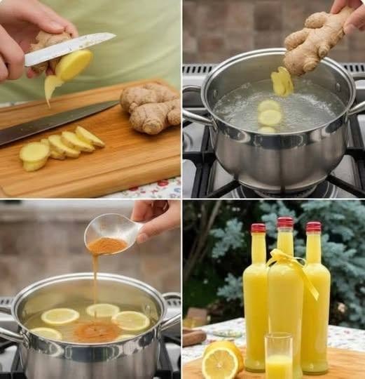 3-Ingredient Lemon Ginger Drink Recipe