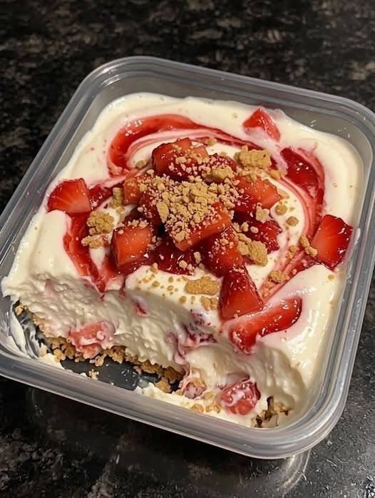 🍓 No-Bake Strawberry Icebox Cake
