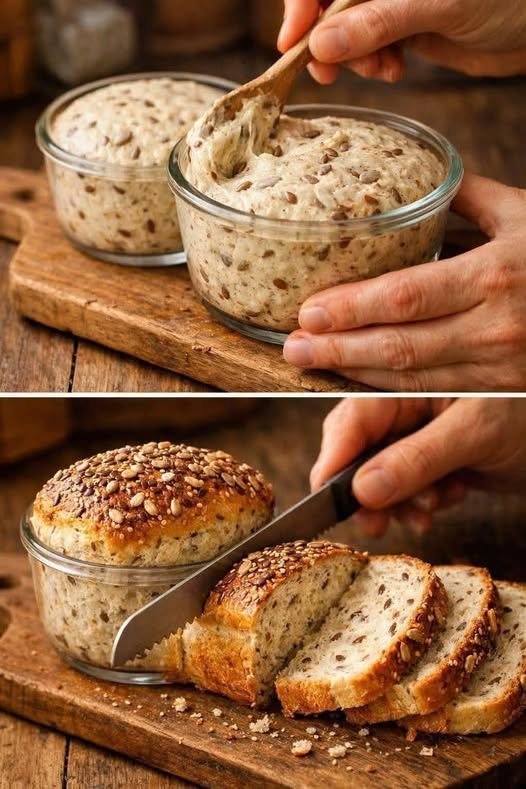 3-Ingredient Simple Gluten-Free Seeded Bread