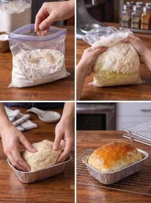 Viral No-Knead Bread in a Bag