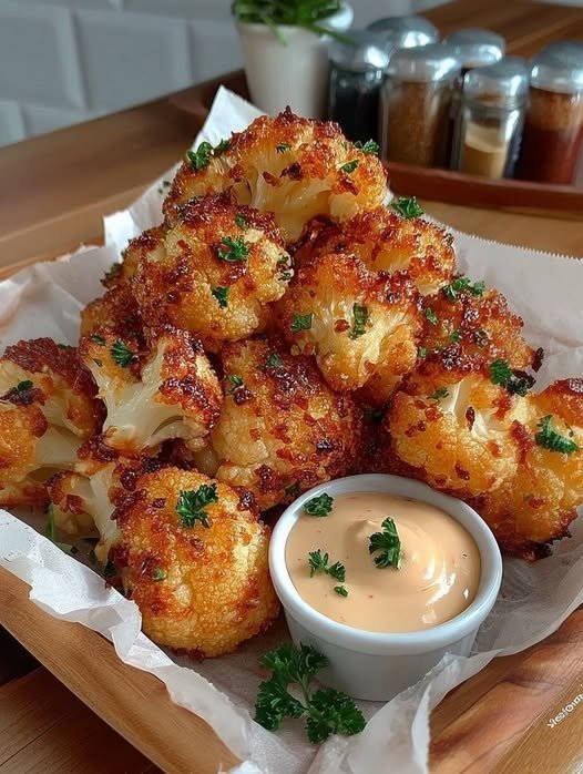Air-Fried Crispy Cauliflower Recipe