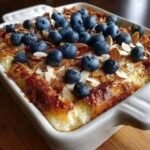 Blueberry Almond French Toast Casserole