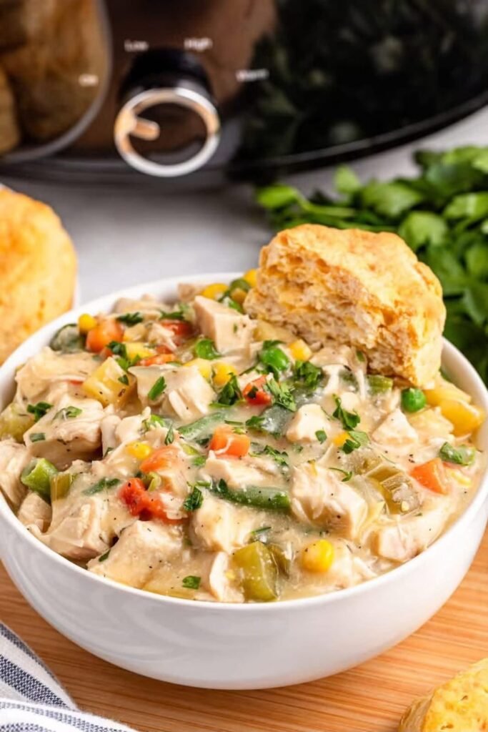 Crock Pot Chicken Pot Pie Soup