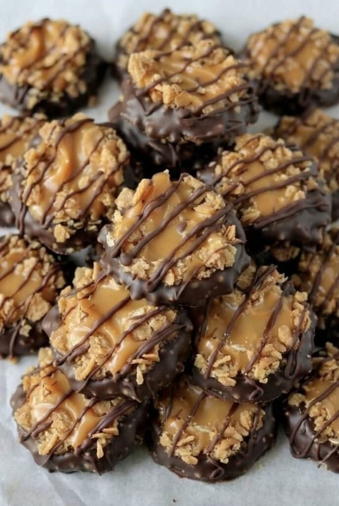 Easy No-Bake Samoa Cookies