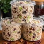 High Protein Creamy Cranberry Pecan Chicken Salad