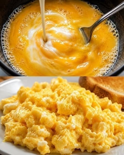 High Protien Soft, Fluffy Scrambled Eggs
