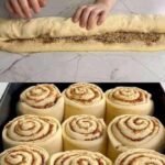 Soft and Fluffy Cinnamon-Walnut Rolls with Cream Cheese Frosting
