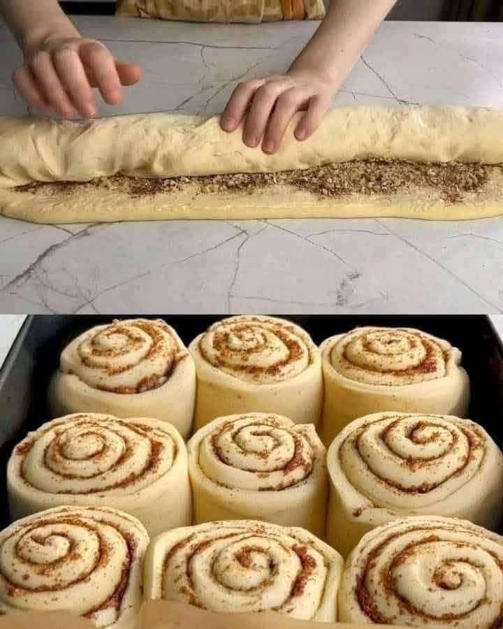 Soft and Fluffy Cinnamon-Walnut Rolls with Cream Cheese Frosting