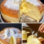 Viral Cream-Filled Vanilla Cake