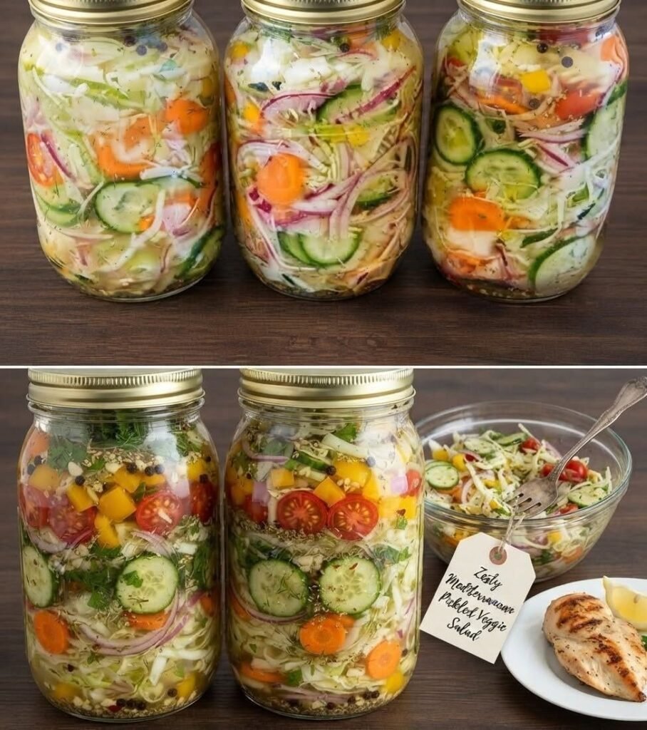 Zesty Mediterranean Pickled Vegetable Salad